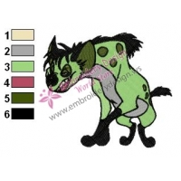 Animal Hyena Embroidery shenzi 02